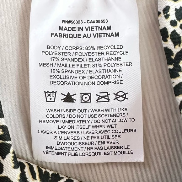 Nike One Dri-Fit Tight Fit MidRise Leopard Print 7/8 Leggings Women’s Size Small - Picture 10 of 10